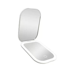 Ultra-thin Foldable Cosmetic Mirror With Light Tricolour Light Convenient HD Luminous